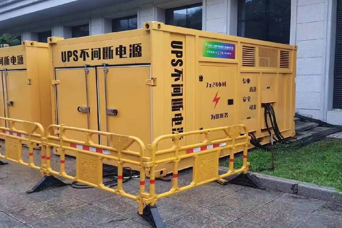 宿迁发电机租赁施工现场